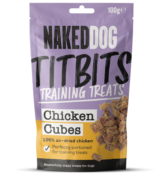 Naked Dog TITBITS training treats 100g - 1x Chicken