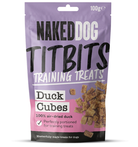 Naked Dog TITBITS training treats 100g - 1x Duck