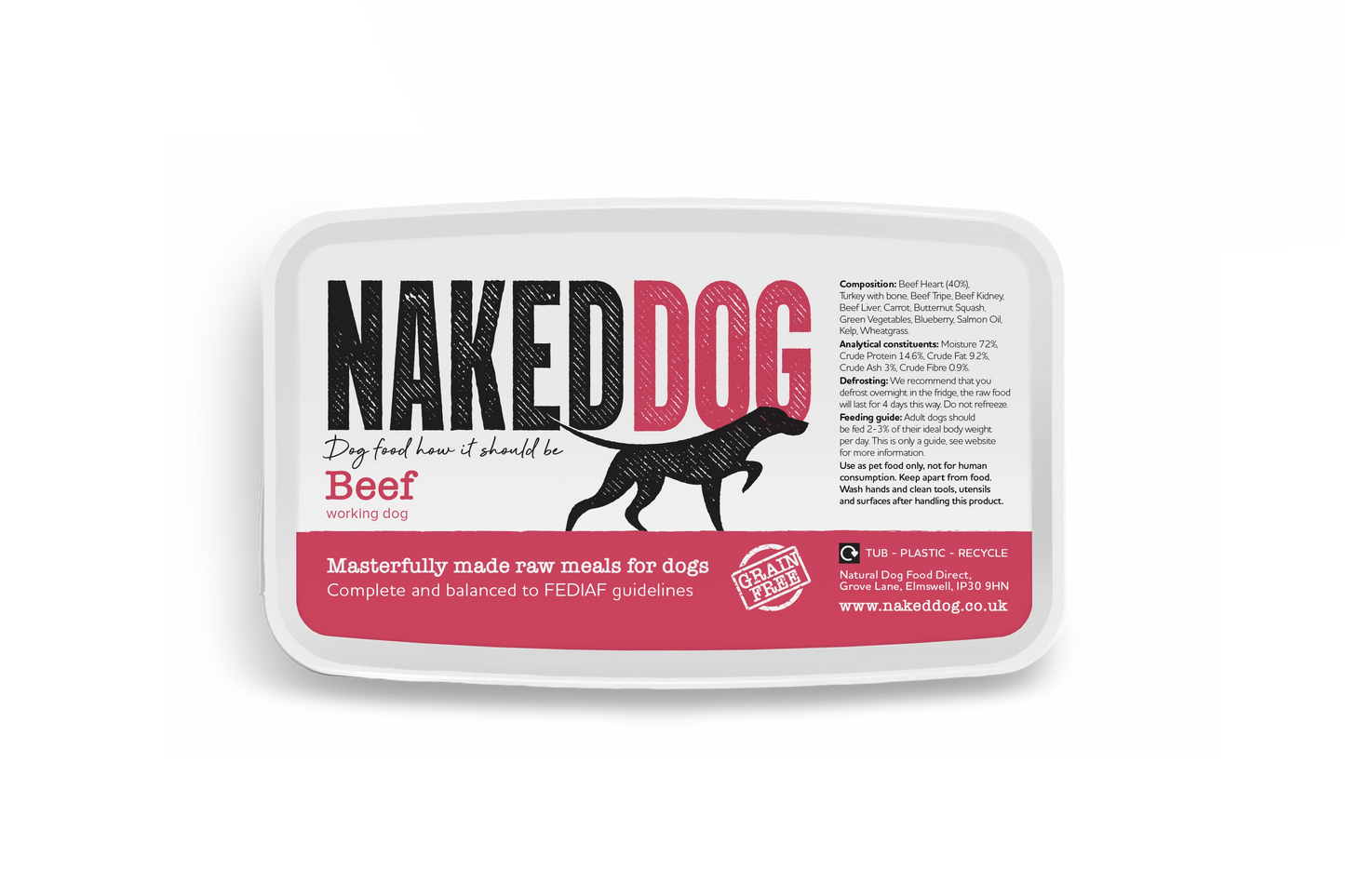 NAKEDDOG Original Beef 500g