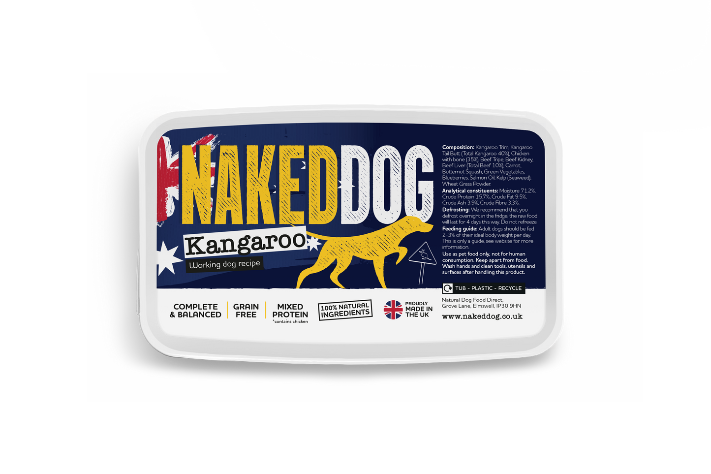 NAKEDDOG Original Kangaroo 500g