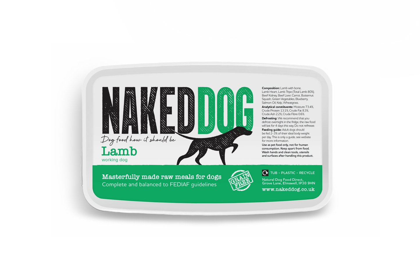 NAKEDDOG Original Lamb 500g