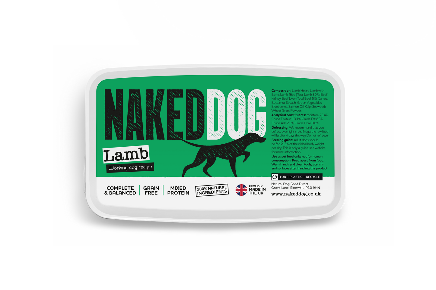 NAKEDDOG Original Lamb 500g