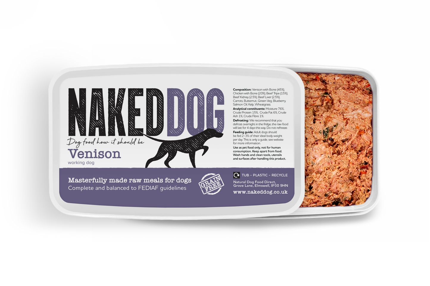 NAKEDDOG Original Venison 500g