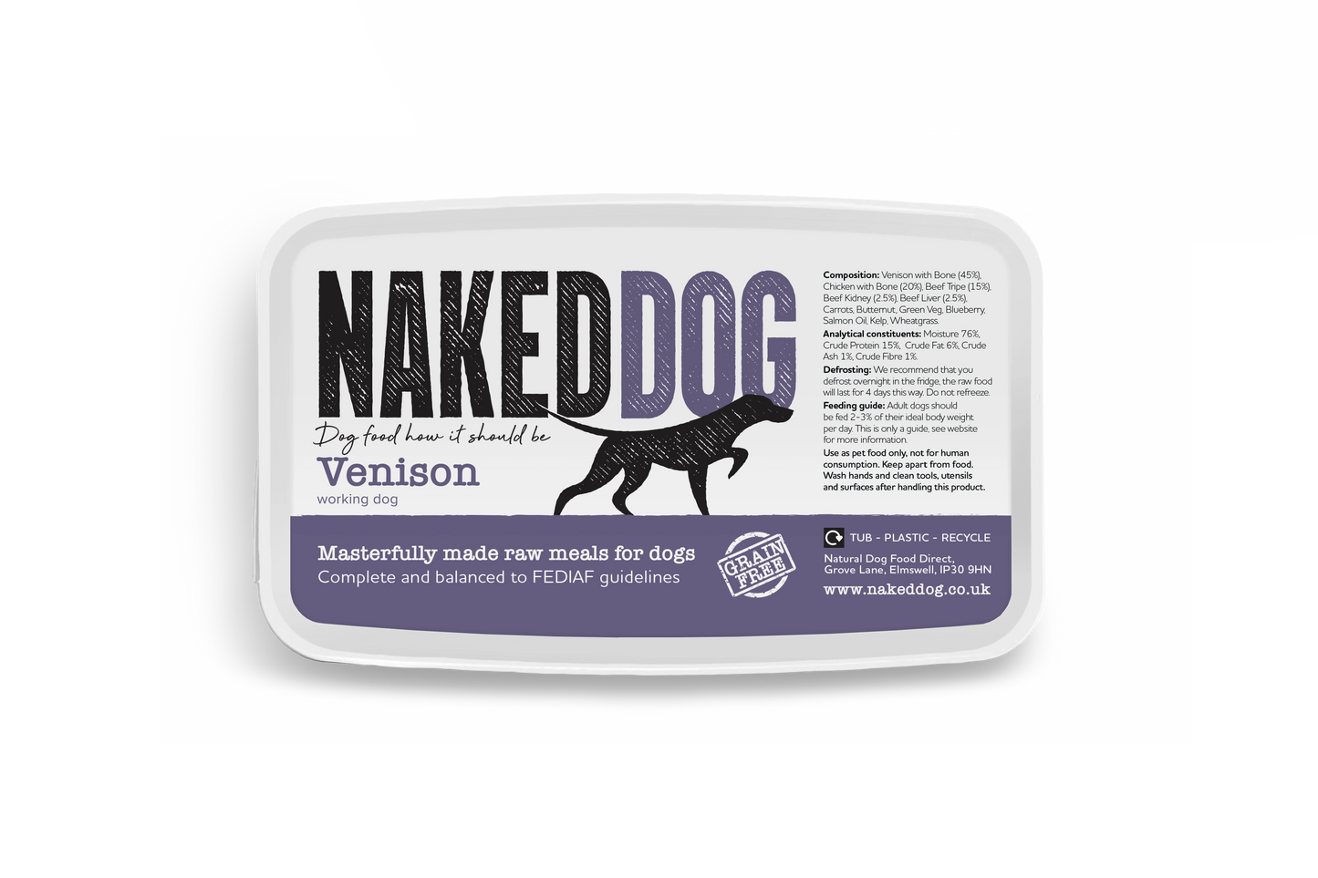 NAKEDDOG Original Venison 500g
