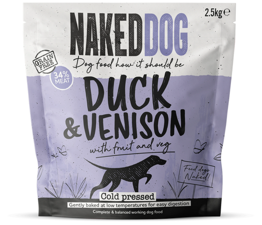 NAKEDDOG Cold Pressed Duck & Venison 2.5kg