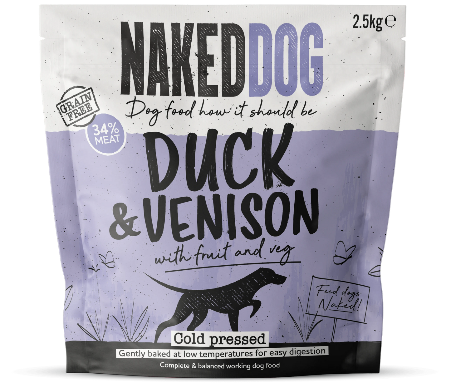 NAKEDDOG Cold Pressed Duck & Venison 2.5kg