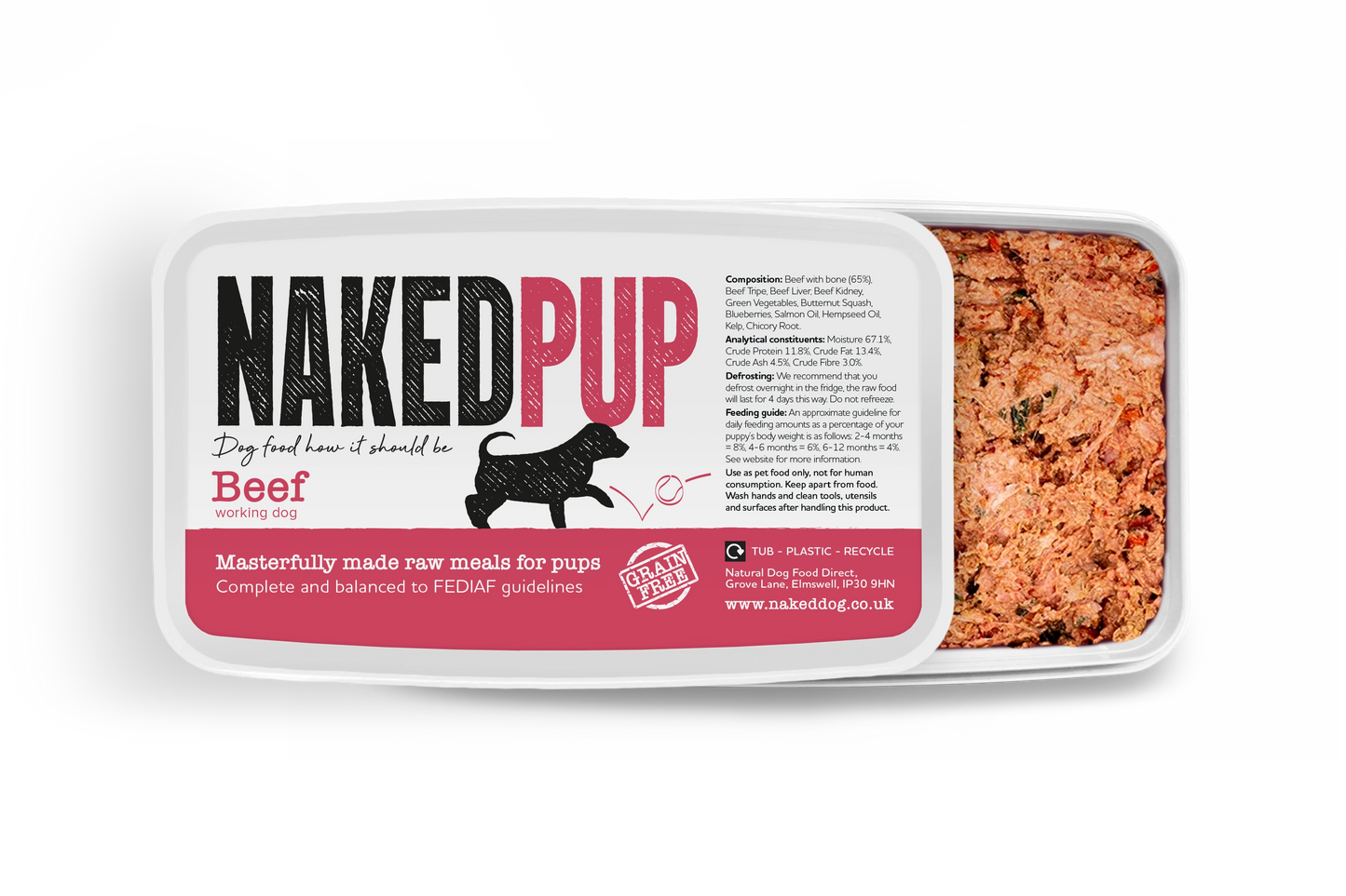 NAKEDDOG Puppy Beef 500g