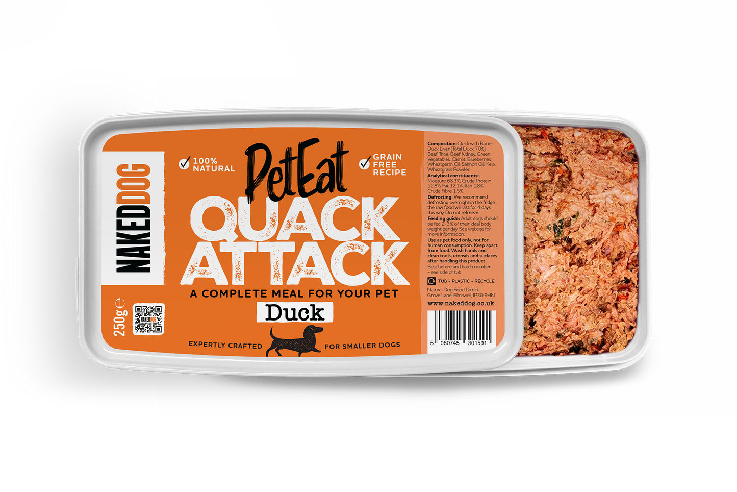 PetEat Quack Attack- 250g