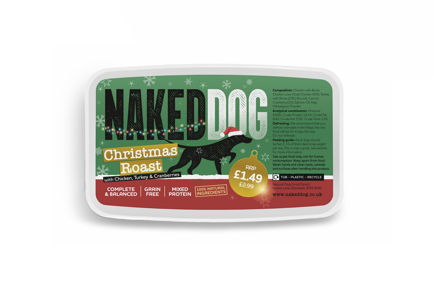 NAKEDDOG Christmas Roast 500g (max 2 per order)