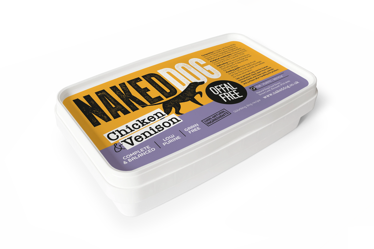 NAKEDDOG Offal Free Chicken & Venison 500g