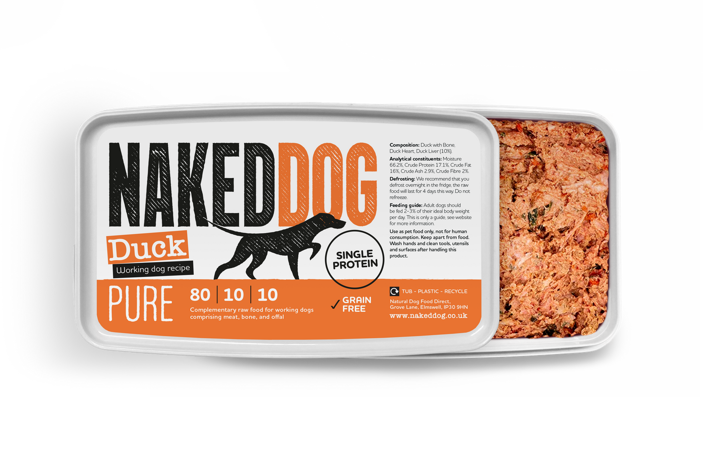 NAKEDDOG PURE 80/10/10 Duck 500g