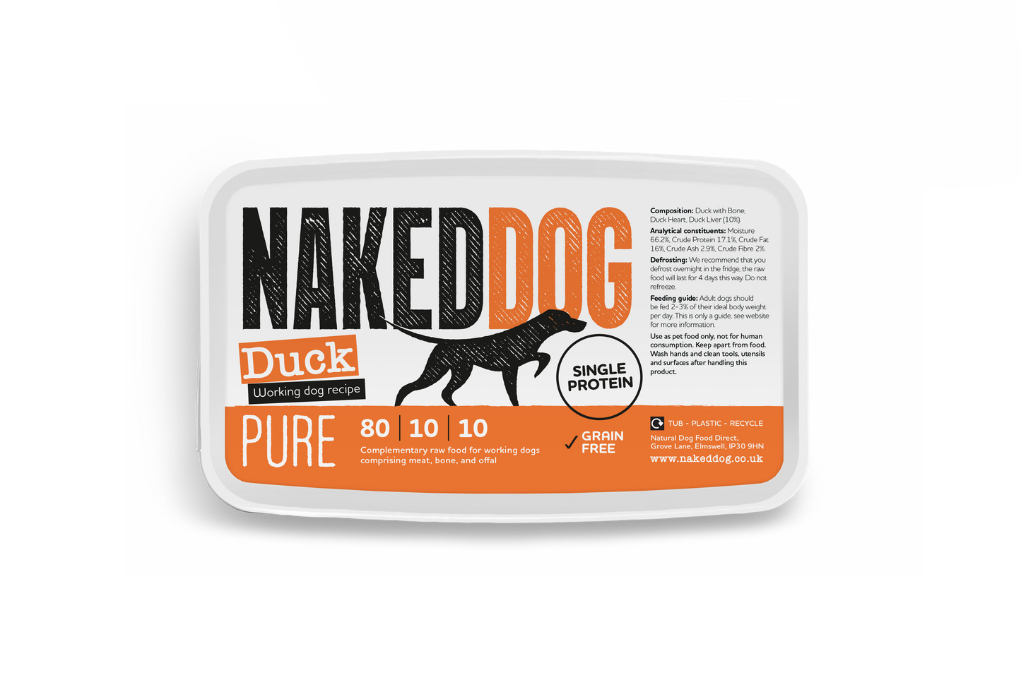 NAKEDDOG PURE 80/10/10 Duck 500g