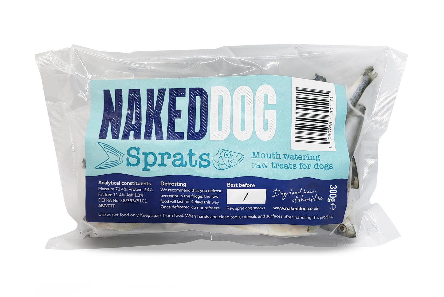 NAKEDDOG Raw Treats Sprats