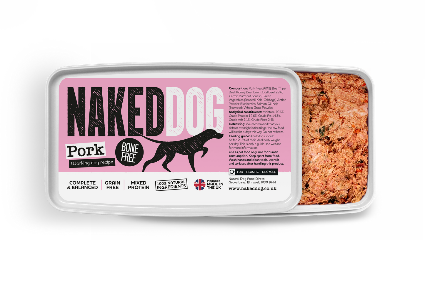 NAKEDDOG Original Pork 500g (Bone Free)
