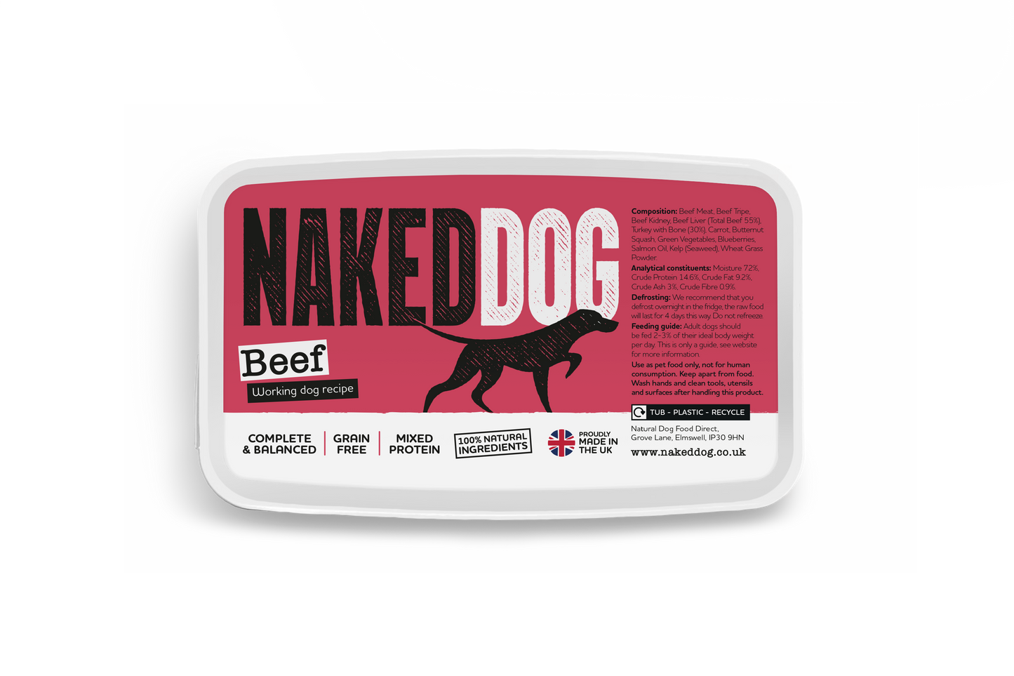 NAKEDDOG Original Beef 500g