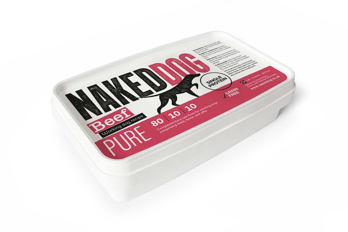 NAKEDDOG PURE 80/10/10 Beef 500g