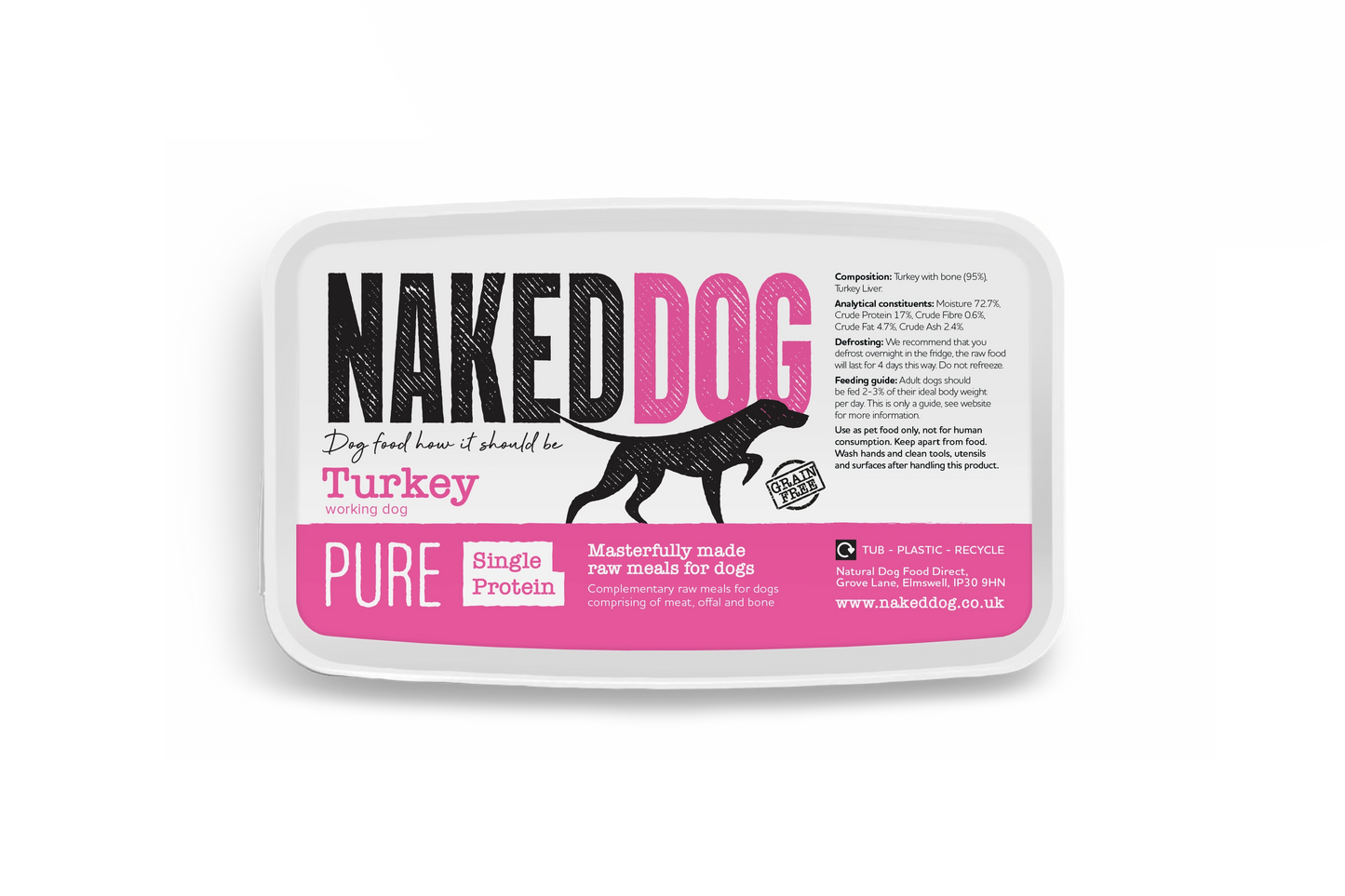 NAKEDDOG PURE Turkey 500g