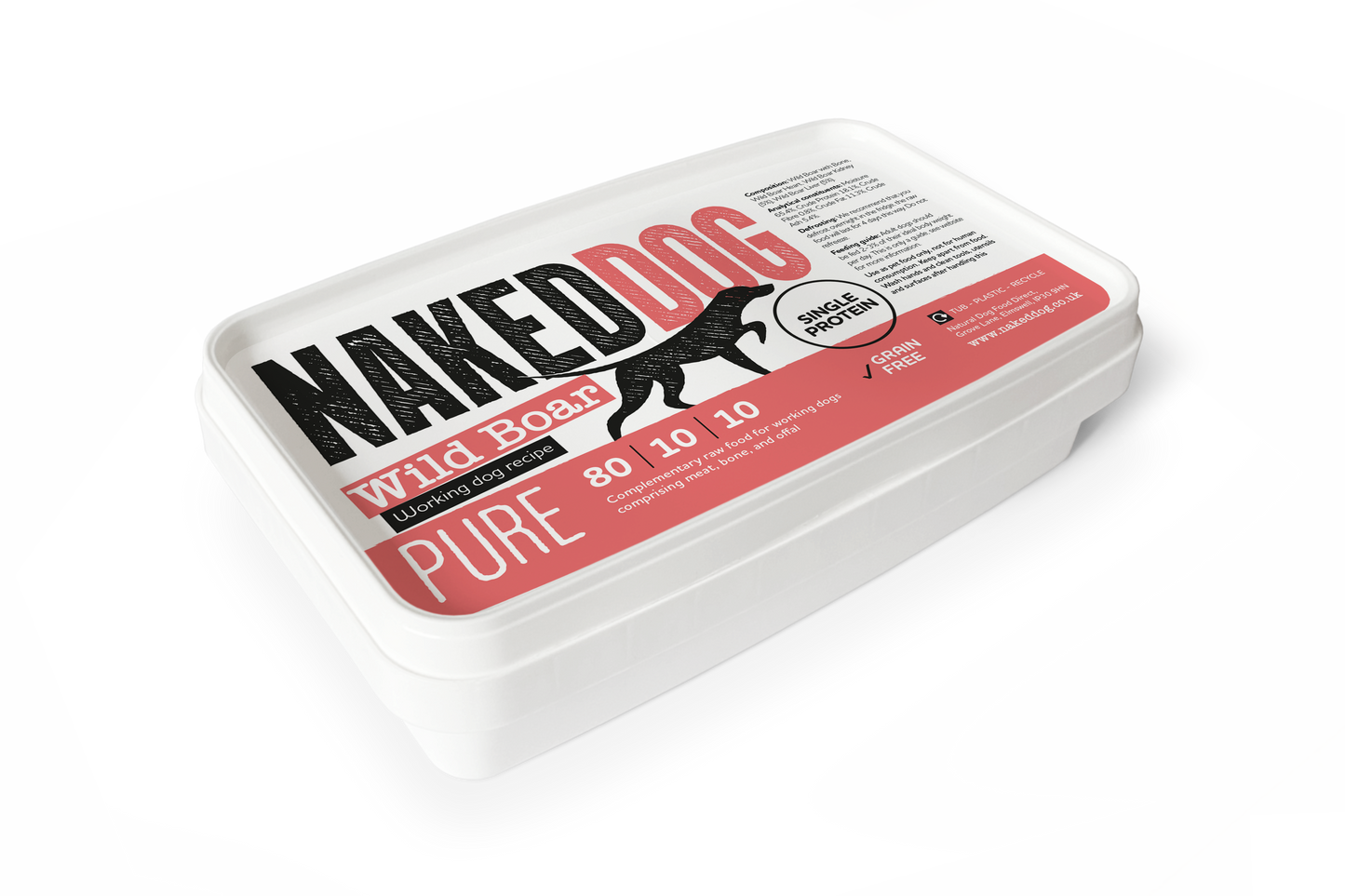 NAKEDDOG PURE 80/10/10 Wild Boar 500g