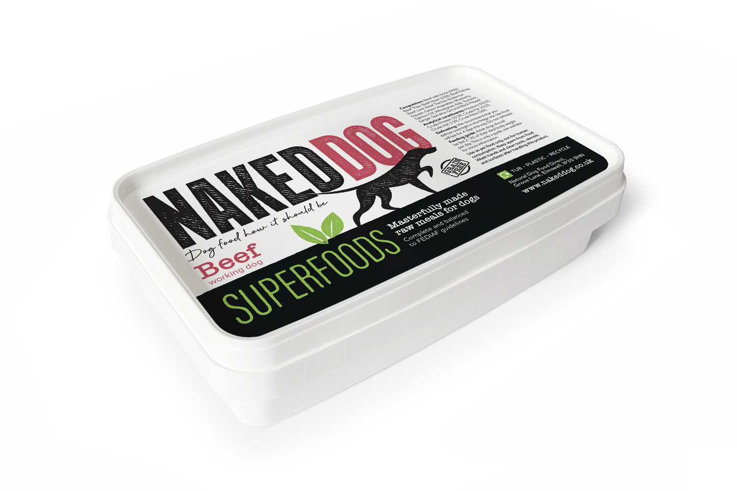 NAKEDDOG Superfoods Beef 500g