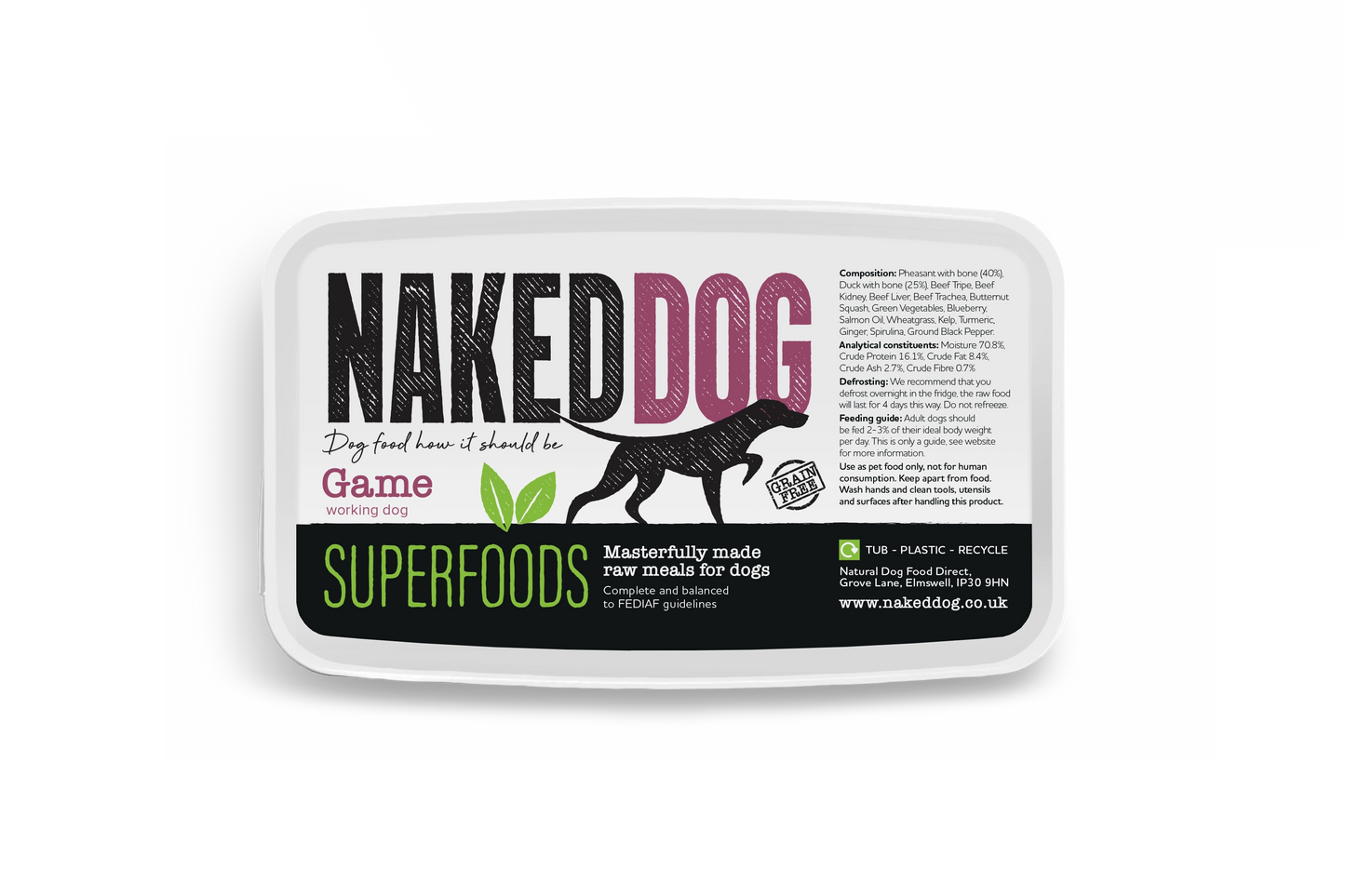 NAKEDDOG Superfoods Game 500g