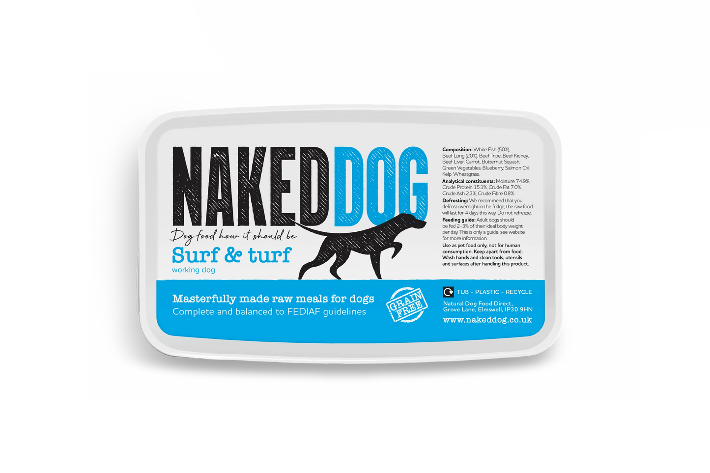 NAKEDDOG Original Surf & Turf 500g