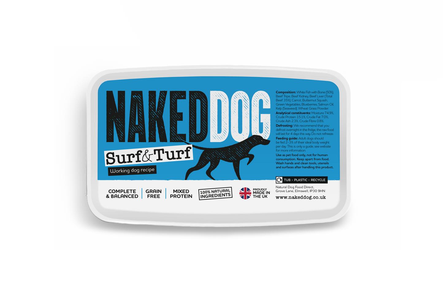NAKEDDOG Original Surf & Turf 500g