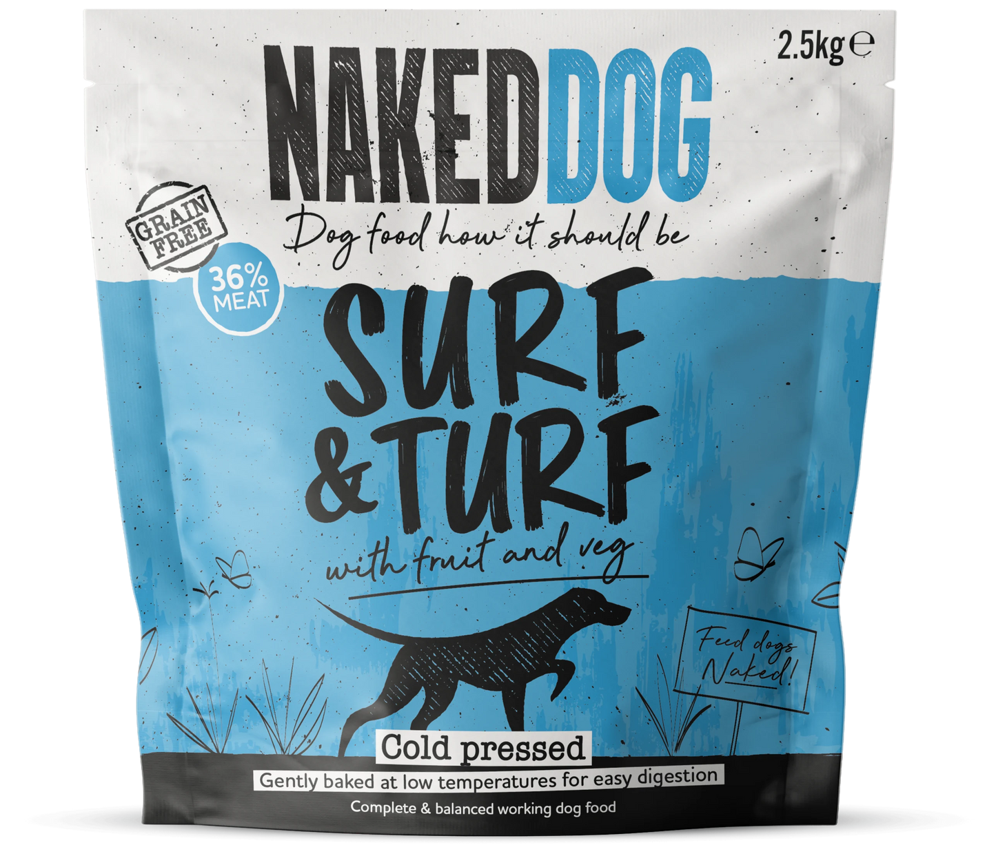 NAKEDDOG Cold Pressed Surf & Turf 2.5kg