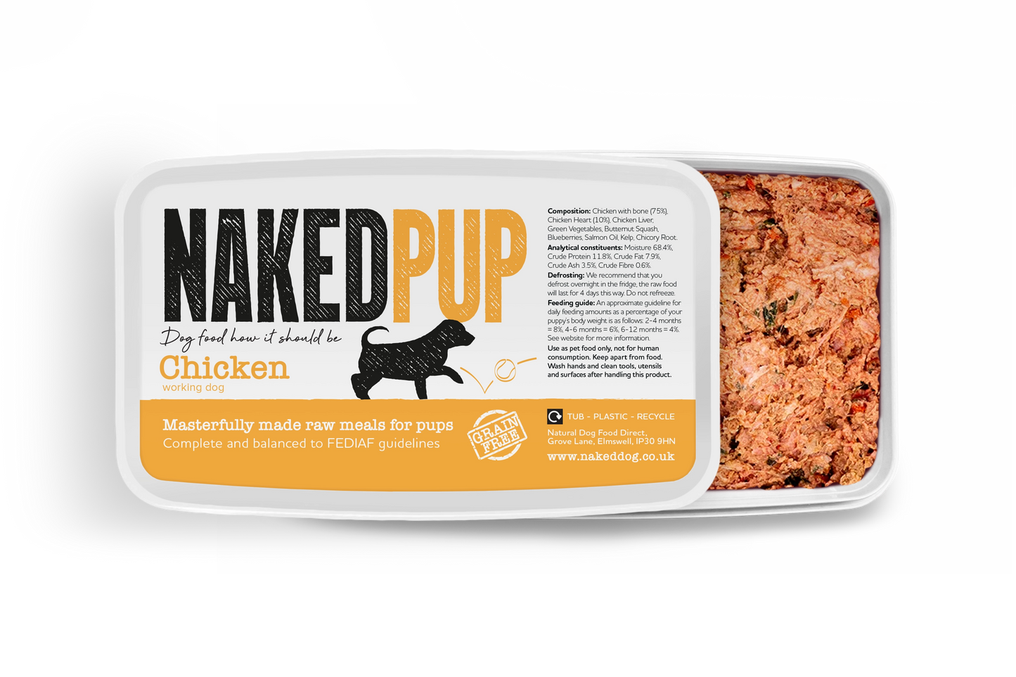 NAKEDDOG Puppy Chicken 500g