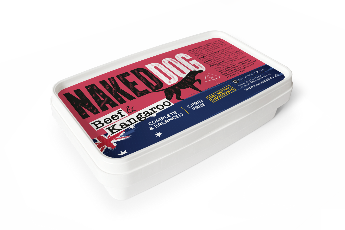 NAKEDDOG Original Beef & Kangaroo 500g