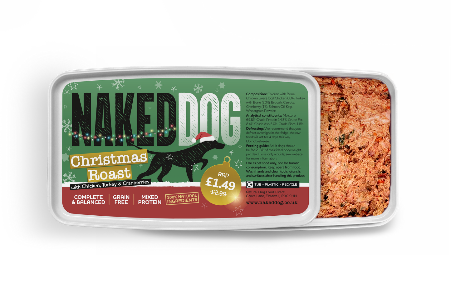 NAKEDDOG Christmas Roast 500g (max 2 per order)