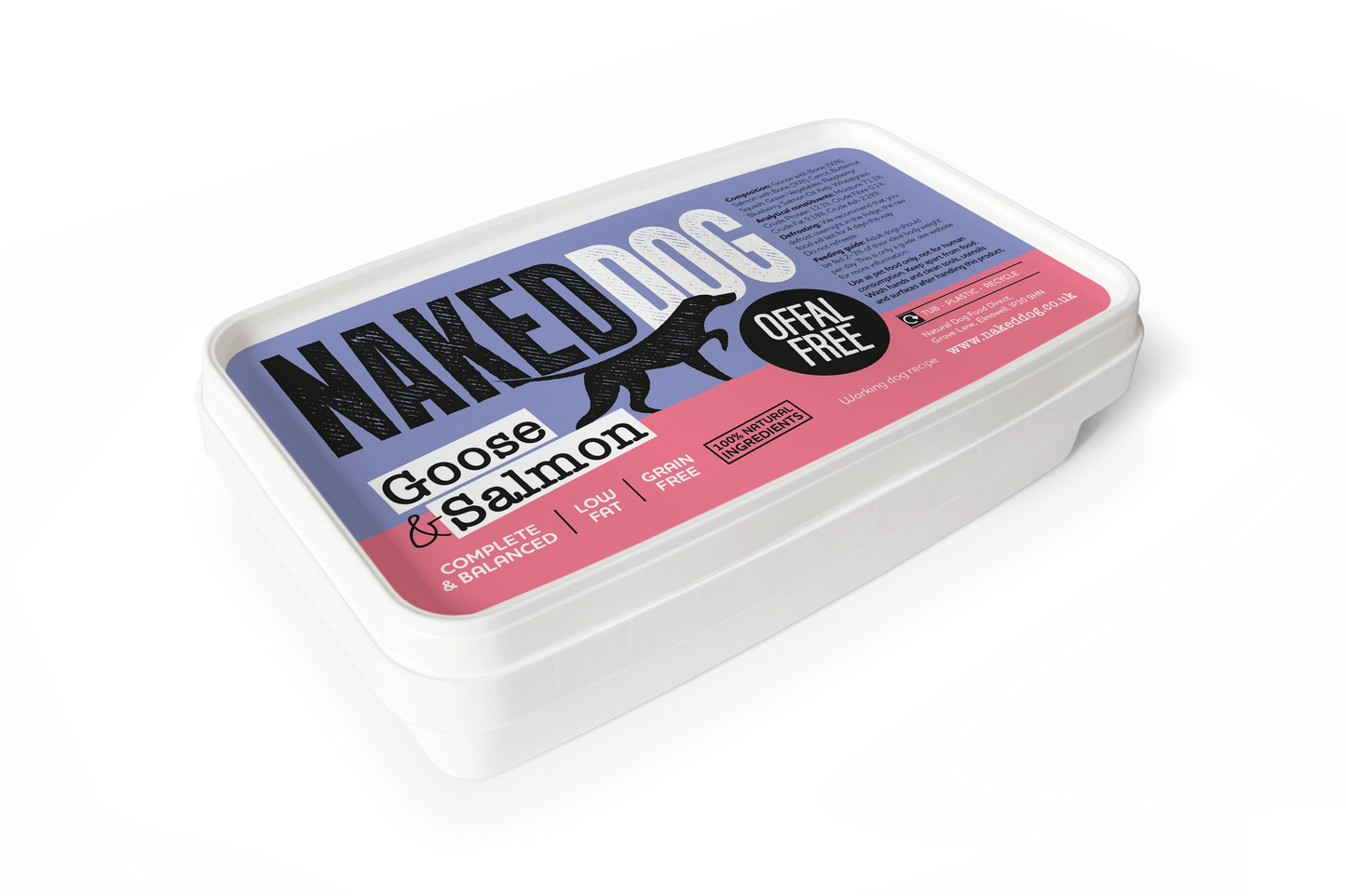 NAKEDDOG Offal Free Goose & Salmon 500g