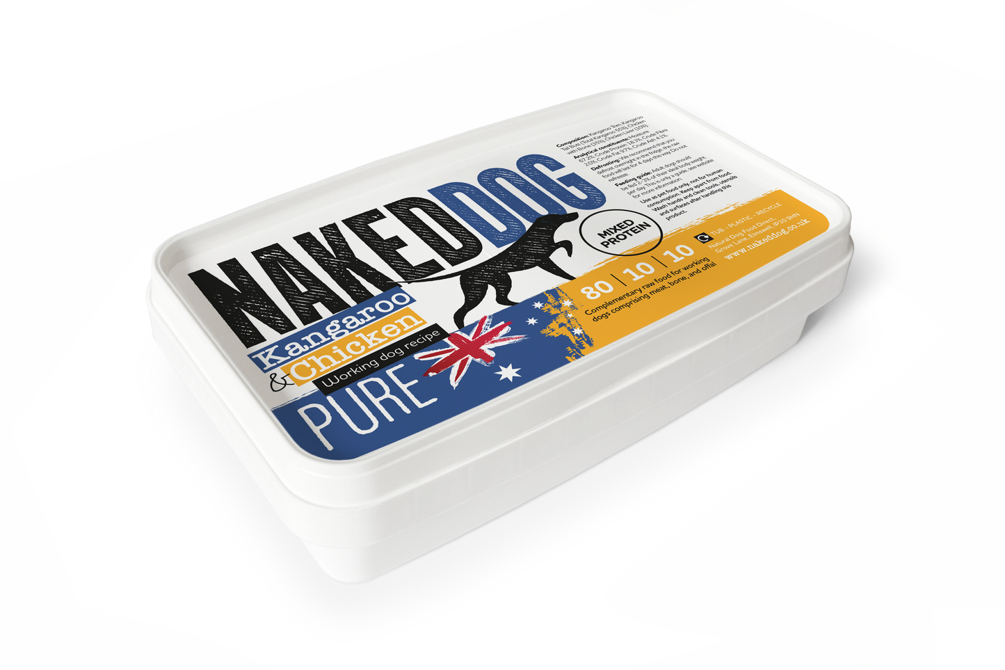 NAKEDDOG PURE 80/10/10 Kangaroo & Chicken 500g