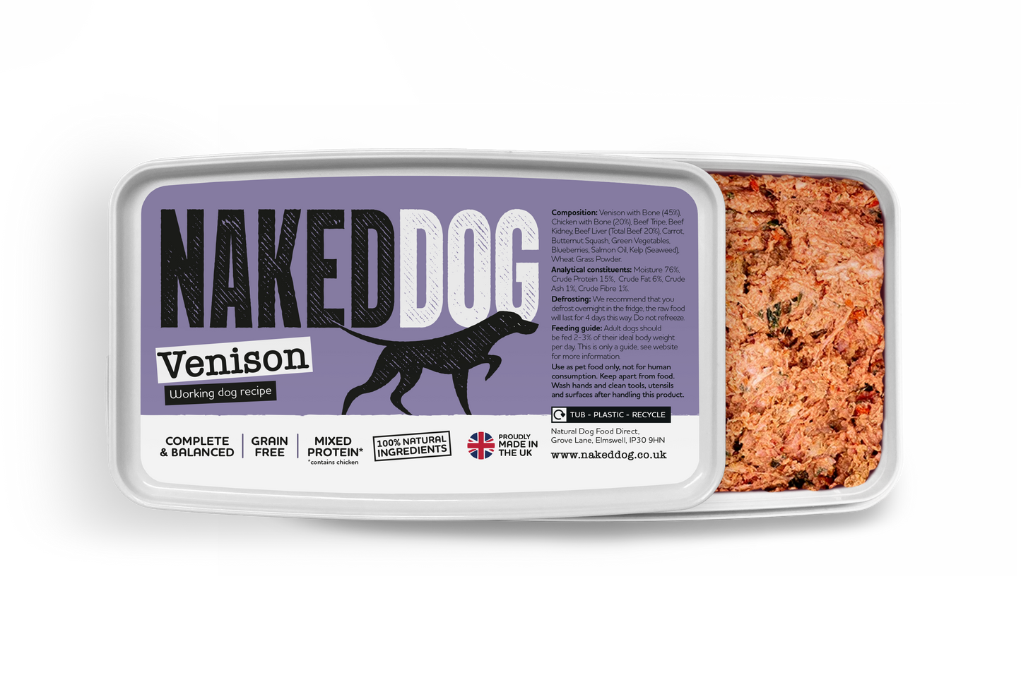 NAKEDDOG Original Venison 500g