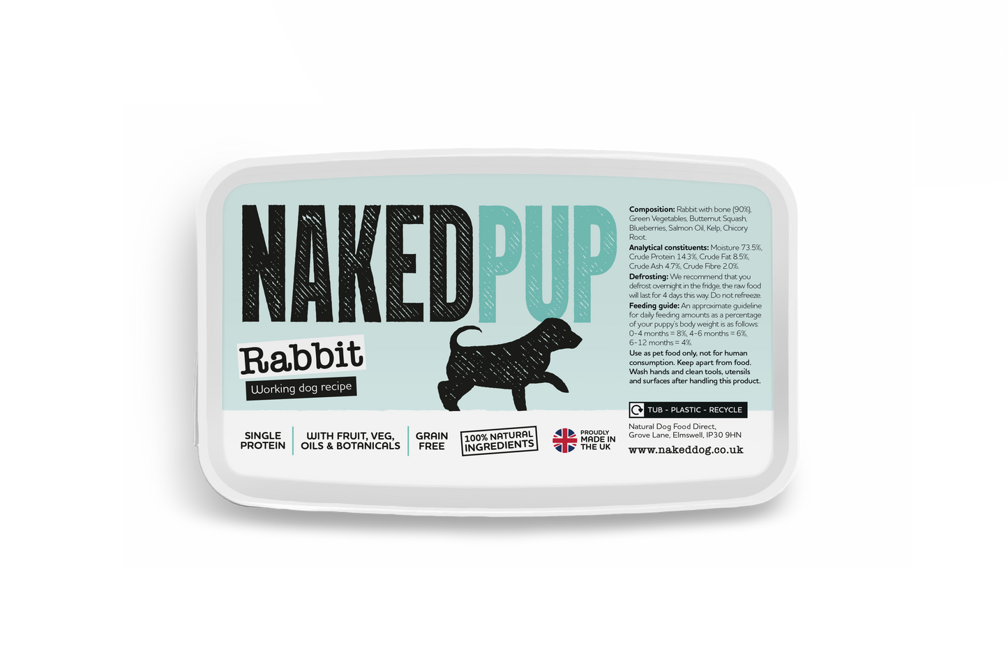 NAKEDDOG Puppy Rabbit 500g