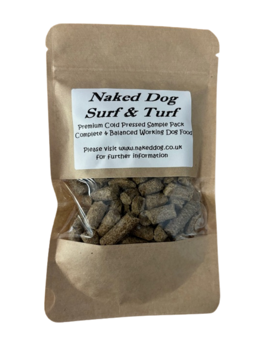 Cold Pressed Surf & Turf Sample